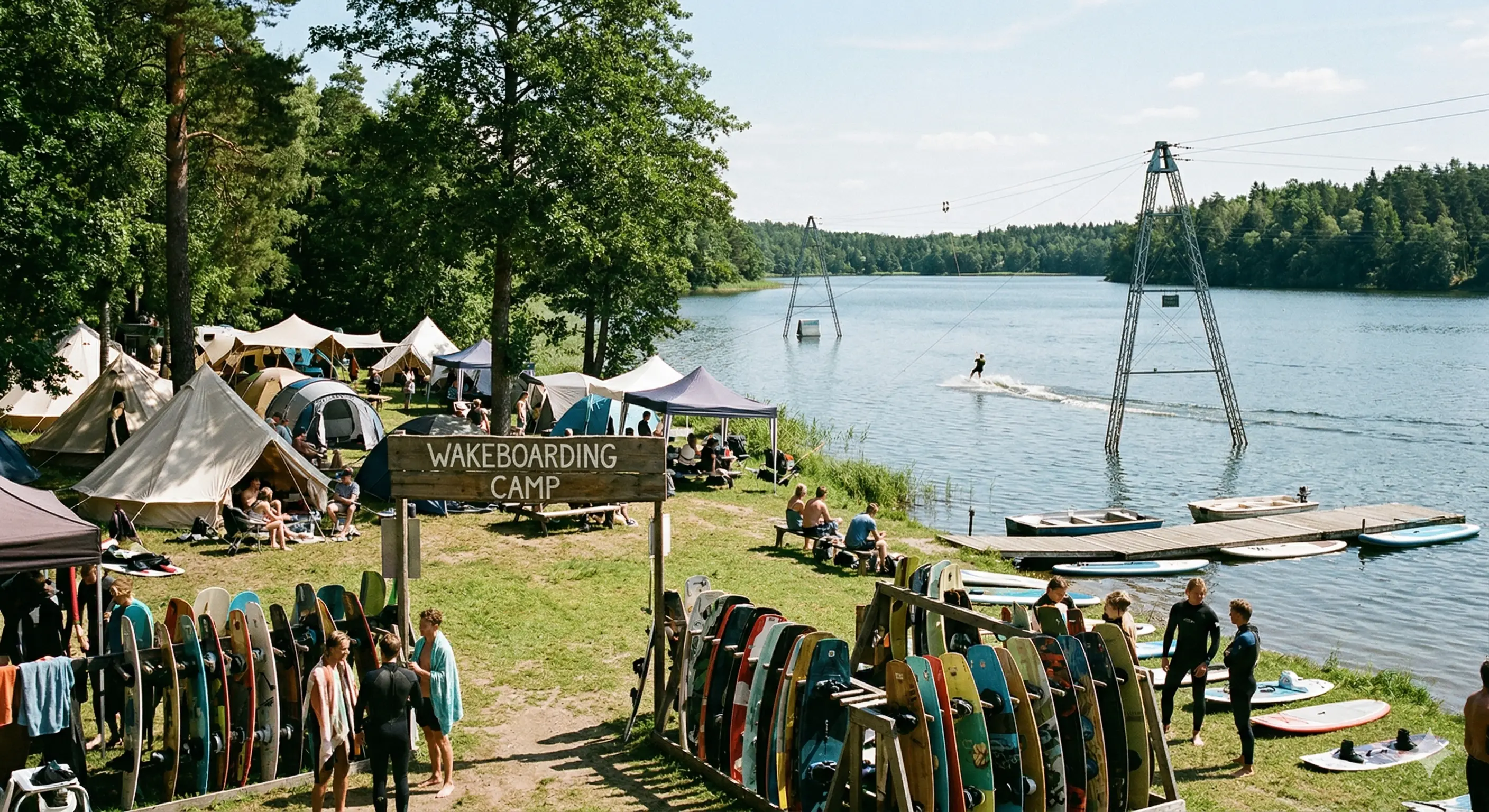 Уейкборд лагери